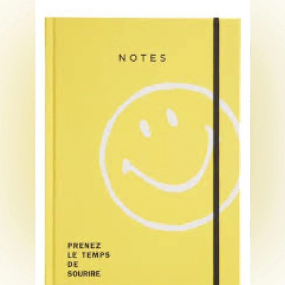 Smiley lined notebook
